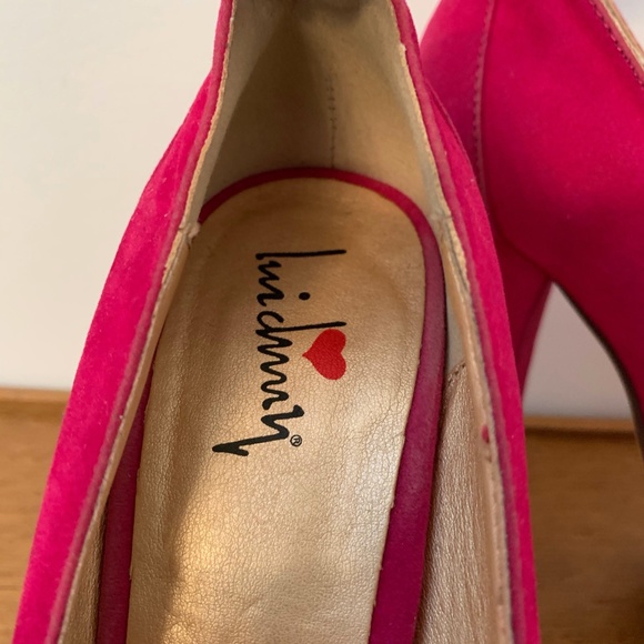 Luichiny Hot PINK HIGH HEEL Platform Shoe Sz 8 - Picture 2 of 9